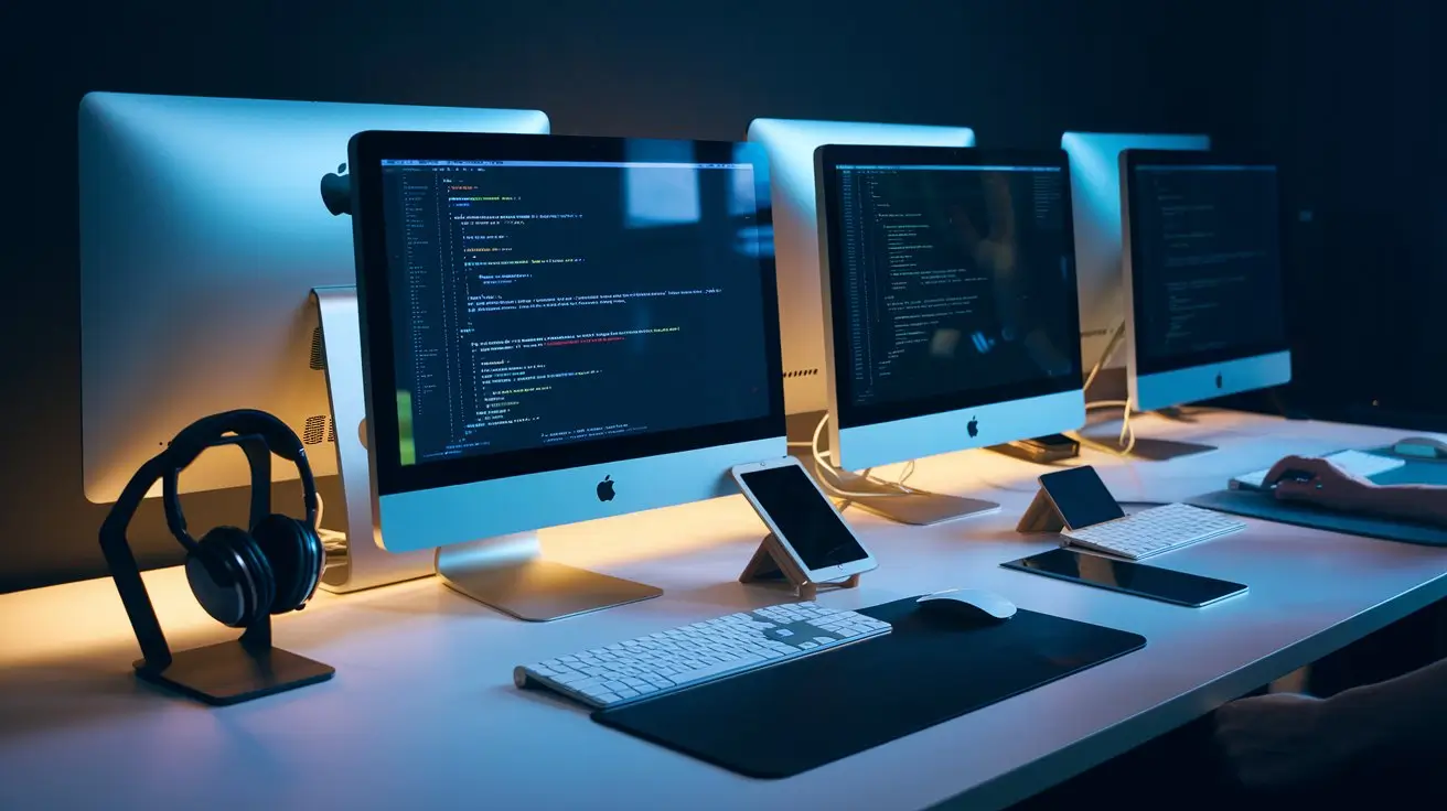 Web design team working on a project